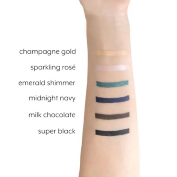 NIB MELOWAY MAKEUP Meloliner Waterproof Gel Eyeliner Pencil - Champagne Gold - Picture 4 of 7